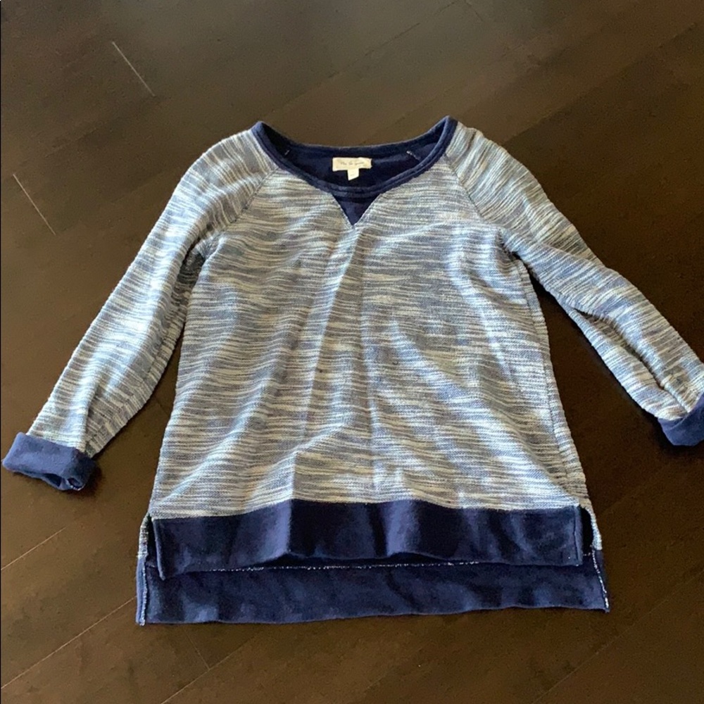Blue knit sweater
